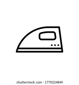 Iron Icon Logo Vector Isolated. Laundry Set of Icon. Editable Stroke and Pixel Perfect.