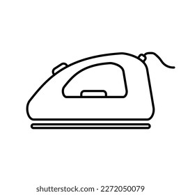 Iron icon on white background.
