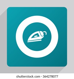 iron icon, on white background
