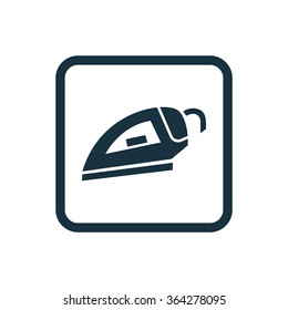iron icon, on white background