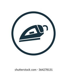 iron icon, on white background