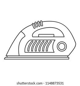 Iron icon. Outline iron vector icon for web design isolated on white background