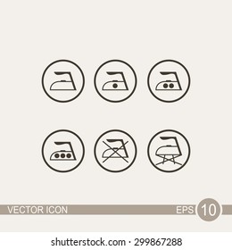 Iron icon set.