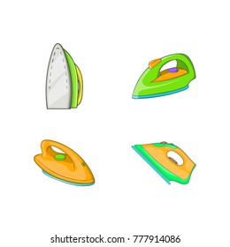 Iron Icon Set. Cartoon Set Of Iron Vector Icons For Web Design Isolated On White Background