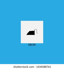 iron icon sign signifier vector