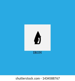 iron icon sign signifier vector