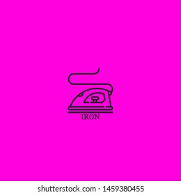 iron icon sign signifier vector