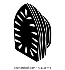 Iron icon. Simple illustration of iron vector icon for web design isolated on white background