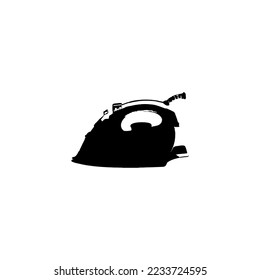 Icono de hierro. Estilo sencillo una empresa de limpieza en seco símbolo de fondo de póster de gran venta. Elemento de diseño del logotipo de la marca de hierro. Impresión de camisetas de hierro. Vector para pegatinas.