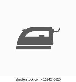 iron icon, steam iron vector illustration