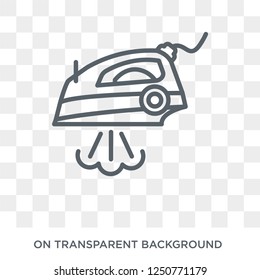 Iron icon. Trendy flat vector Iron icon on transparent background from Electronic devices collection. High quality filled Iron symbol use for web and mobile