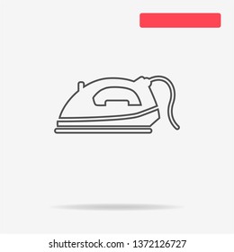 Iron icon. Vector concept illustration for design.