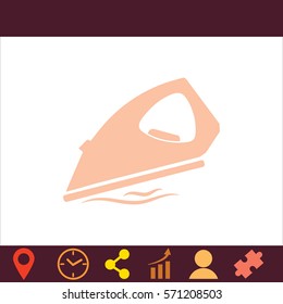 Iron  icon. Vector design.