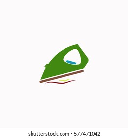 Iron  icon Vector design. Colored illustration.