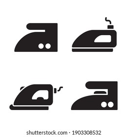 Plantilla de diseño de vectores de iconos de hierro EPS 10