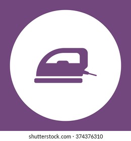 iron Icon  vector flat design