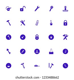 iron icon. iron vector icons set hammer nails, watering can, wrench screwdriver and pan