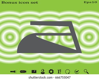 iron, icon, vector illustration eps10