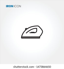 Iron icon vector on white background