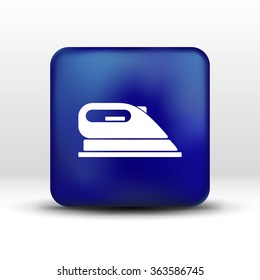 iron icon vector steam heat isolated clothing electric.