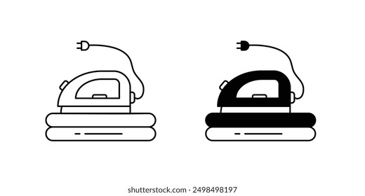 Icono de hierro con fondo blanco Vector Ilustración de stock