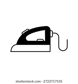 Icono de hierro con fondo blanco Ilustración de stock de Vector