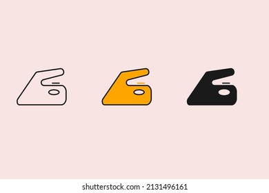 iron icons symbol vector elements for infographic web
