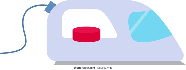Iron, illustration, vector on white background.