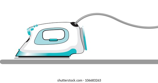 an iron and a ironing board