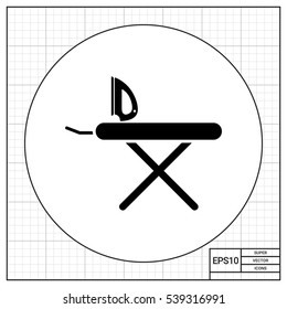 Iron and ironing board