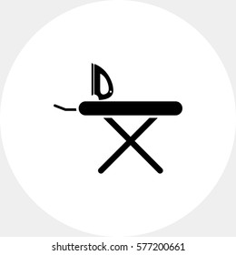 Iron and ironing board