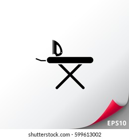 Iron and ironing board