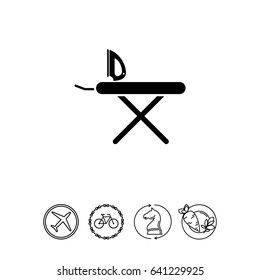 Iron and ironing board