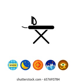 Iron and ironing board