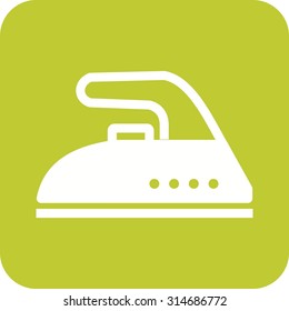 Iron, ironing, electric icon vector image.Can also be used for home electronics and appliances. Suitable for mobile apps, web apps and print media.