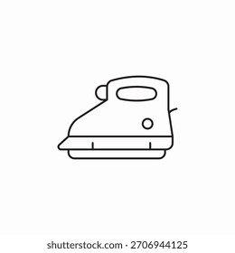 iron laundry icon sign vector