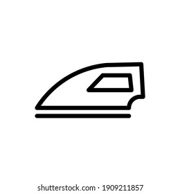 iron laundry vector line icon