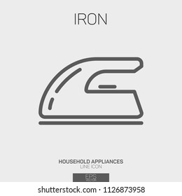 Iron line icon