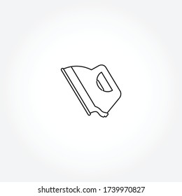 iron line icon. iron for clothes iron isolated line icon