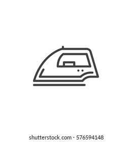 Iron line icon, outline vector sign, linear style pictogram isolated on white. Symbol, logo illustration