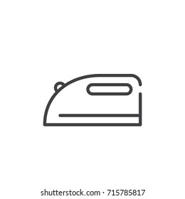 Iron line icon, outline vector sign, linear style pictogram isolated on white. Symbol, logo illustration. Editable stroke