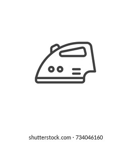 Iron line icon, outline vector sign, linear style pictogram isolated on white. Symbol, logo illustration. Editable stroke