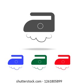 iron at low temperatures up to 110 degrees icon. Elements of washing in multi colored icons. Premium quality graphic design icon. Simple icon for websites, web design, mobile app