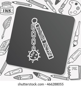 iron mace doodle