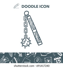 iron mace doodle