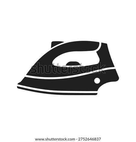 Iron machine icon. Electric steam clothes iron