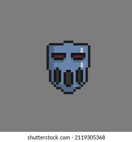 iron mask in pixel art style