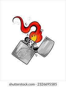 diseño de ilustración de vector de coincidencia de hierro con patrón de serpiente dentro