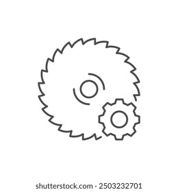 Iron material line outline icon