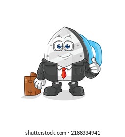 The Iron Office Worker Mascot. Cartoon Vector